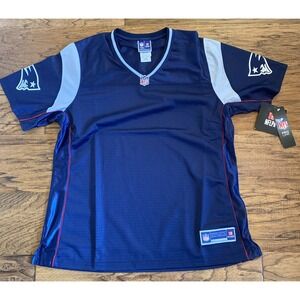 New England Patriots NFL Pro Line Womens Blank Jersey Blue Size Large NWT